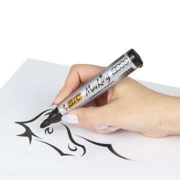 Bic Permanent Marker 2000 Yuvarlak Uç Siyah