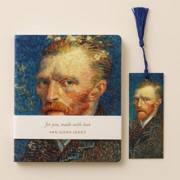 Yıldız Van Gogh Sert Kapak Ayraçlı Defter 14x20cm 96yp Çizgisiz Van Gogh Portresi