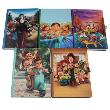 Yıldız Sert Kapak 14x20cm 80yp Kids Seri Hatıra Defteri Çizgili Kilitli Hotel Transylvania