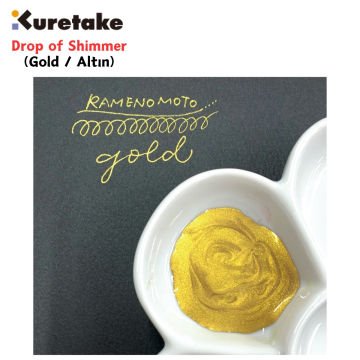 Zig Kuretake Drop of Shimmer Mürekkebi 20gr Gold