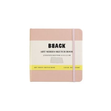 BBack Eskiz Bloğu Sert Kapak 140gr 12x12cm Pudra 80yp