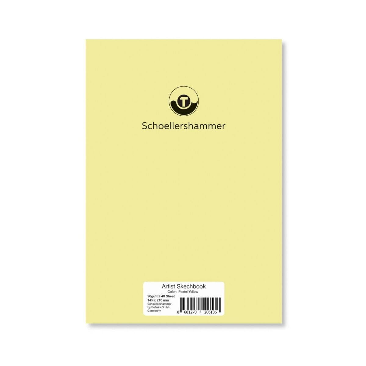 Schoellershammer Sketchbook A5 90gr 30yp Pastel Yellow