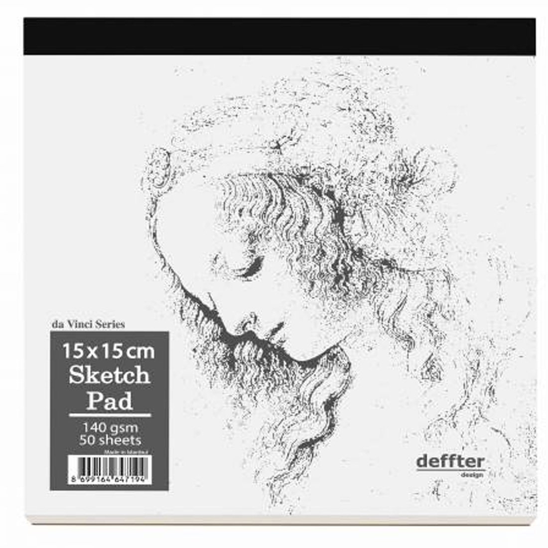 Deffter Da Vinci Sketch Pad Eskiz Defter 15x15cm 140gr 50 Yaprak