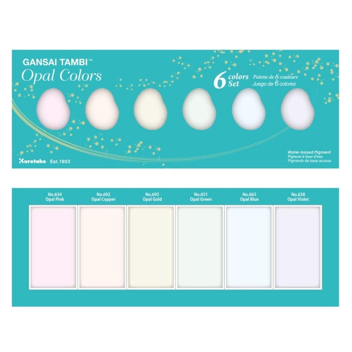 Zig Gansai Tambi Suluboya Seti Opal Color 6 Renk Mc20Oc/6V