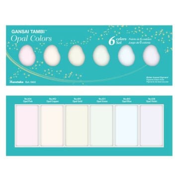 Zig Gansai Tambi Suluboya Seti Opal Color 6 Renk Mc20Oc/6V