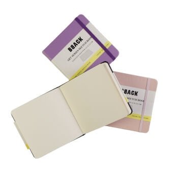 BBack Eskiz Bloğu Sert Kapak 140gr 12x12cm Siyah 80yp