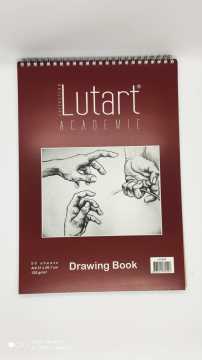 Lutart Eskiz Defteri A4 120gr Bordo 50 Sayfa
