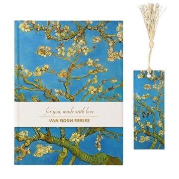 Yıldız Van Gogh Sert Kapak Ayraçlı Defter 14x20cm 96yp Çizgisiz Çiçek Açan Badem Ağacı