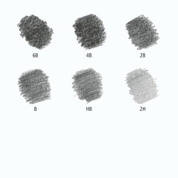 Staedtler Mars Lumograph 100 Dereceli Eskiz Kalem Seti 6lı Kalemtraş ve Silgi Hediyeli