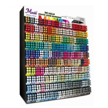 Masis Twin Çift Uçlu Marker Kalemi Seti 120li