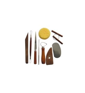 Deluxe Ahşap Seramik Başlangıç Seti 10lu