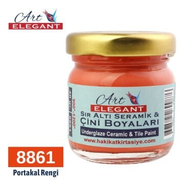 Art Elegant Seramik Ve Çini Boya 40gr 8861 Portakal Rengi