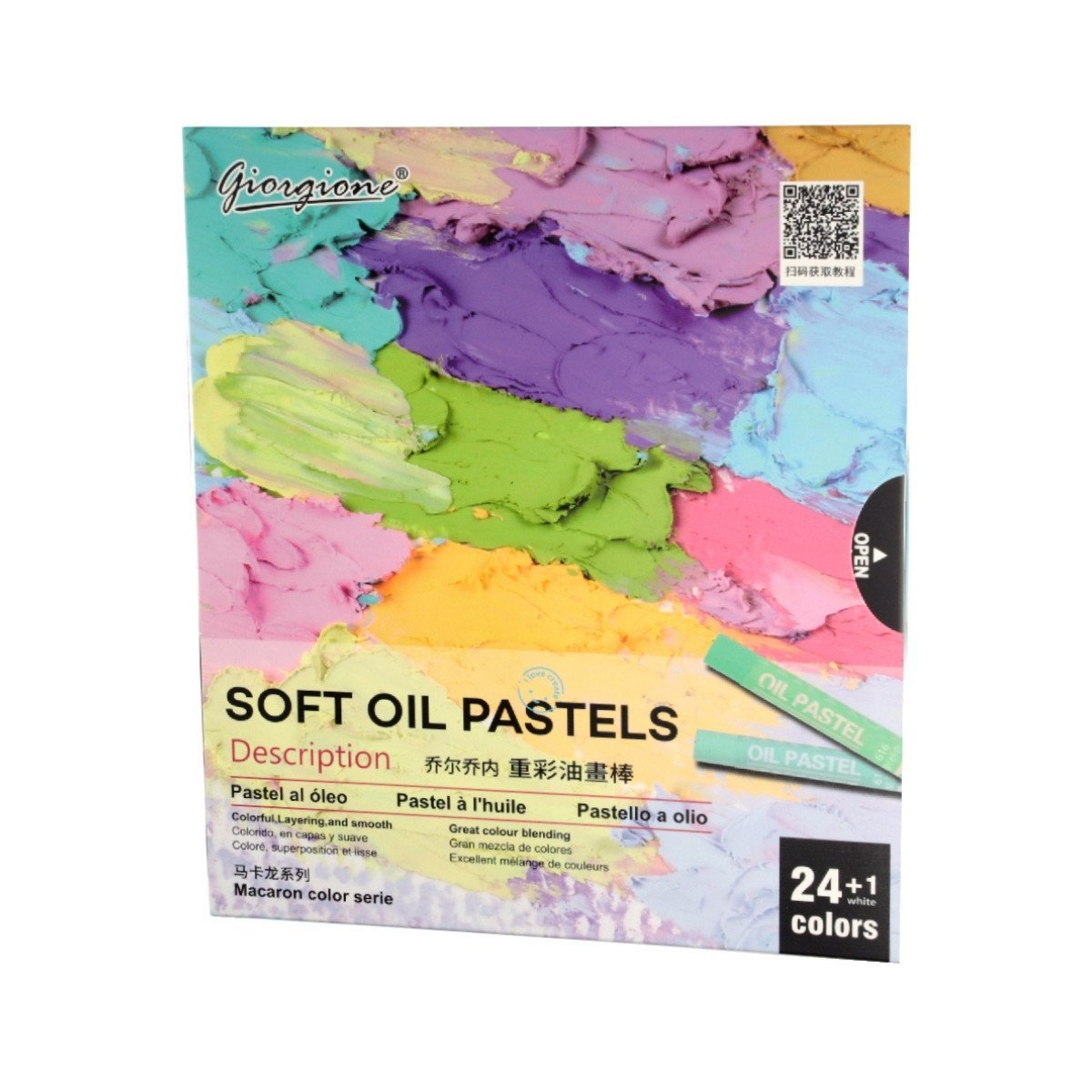 Giorgione Soft Oil Pastel Boya Seti 24+1li Macaron