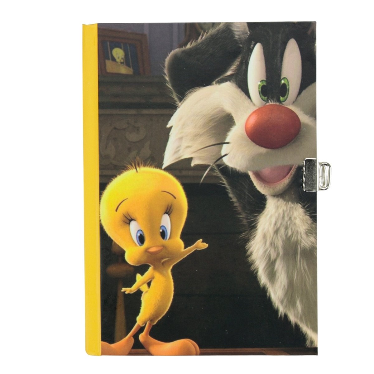 Yıldız Sert Kapak 14x20cm 80yp Kids Seri Hatıra Defteri Çizgili Kilitli Tweety