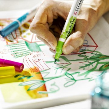 Talens Ecoline Brush Pen Fırça Uçlu Kalem 507 Violet
