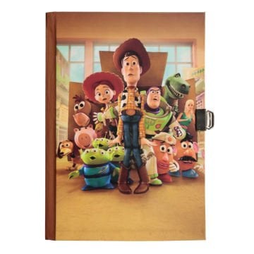 Yıldız Sert Kapak 14x20cm 80yp Kids Seri Hatıra Defteri Çizgili Kilitli Toy Story