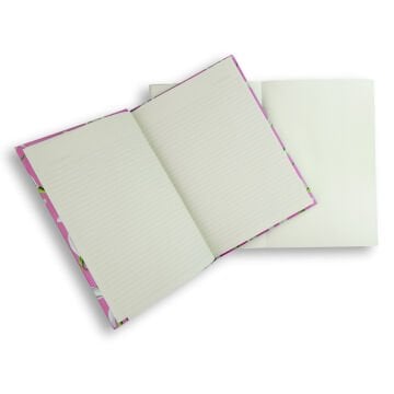 Yıldız Floral Seri İkili Defter Sert Kapak 14x20cm No: 02