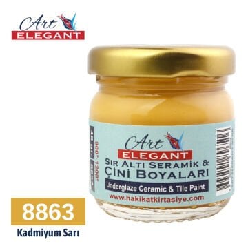 Art Elegant Seramik Ve Çini Boya 40gr 8863 Kadmiyum Sarı