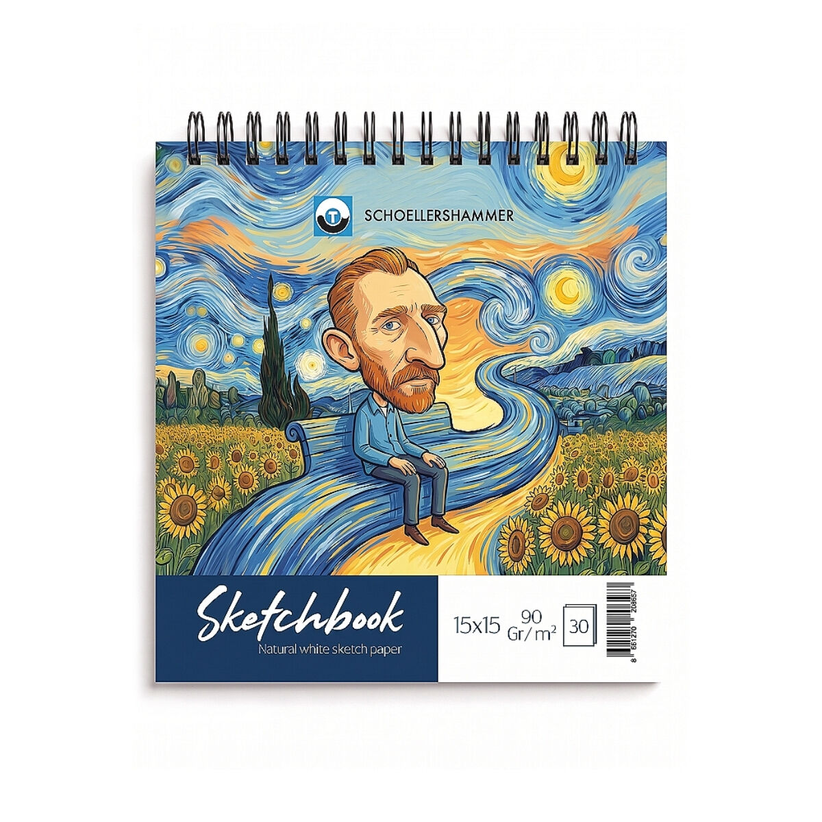 Schoellershammer Art Comics Sketchbook 90gr 15x15cm 30yp Yıldızlı Geceler