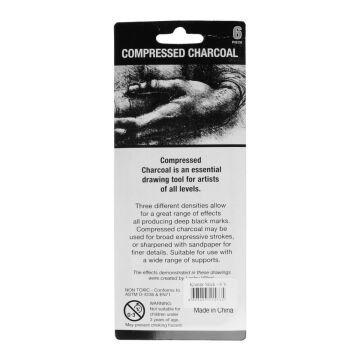 Engross Penart Sıkıştırılmış Kömür Füzen Çubuk Seti 6lı Soft Medium Hard