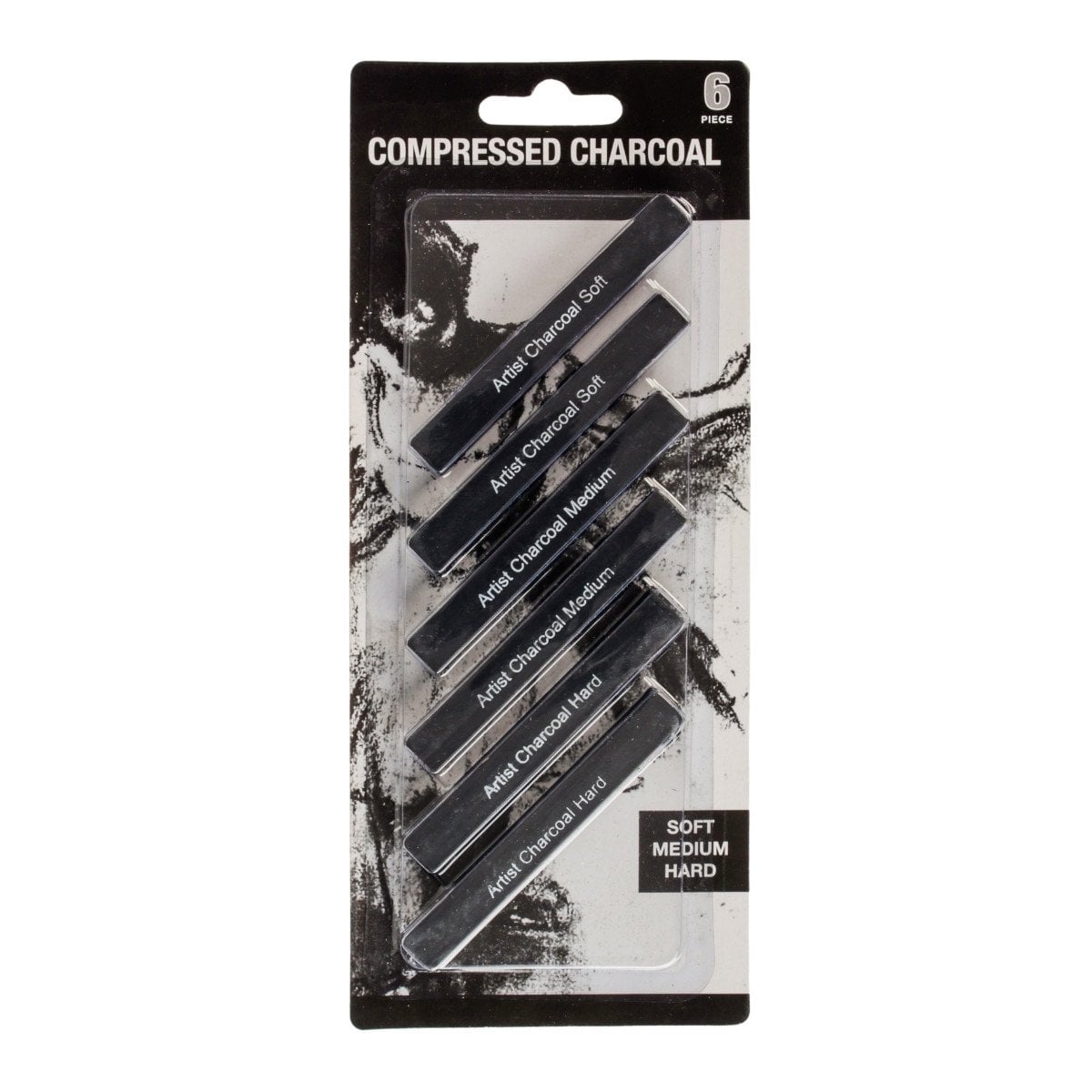 Engross Penart Sıkıştırılmış Kömür Füzen Çubuk Seti 6lı Soft Medium Hard