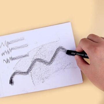 Engross Penart Sıkıştırılmış Kömür Füzen Çubuk Seti 6lı Soft Medium Hard