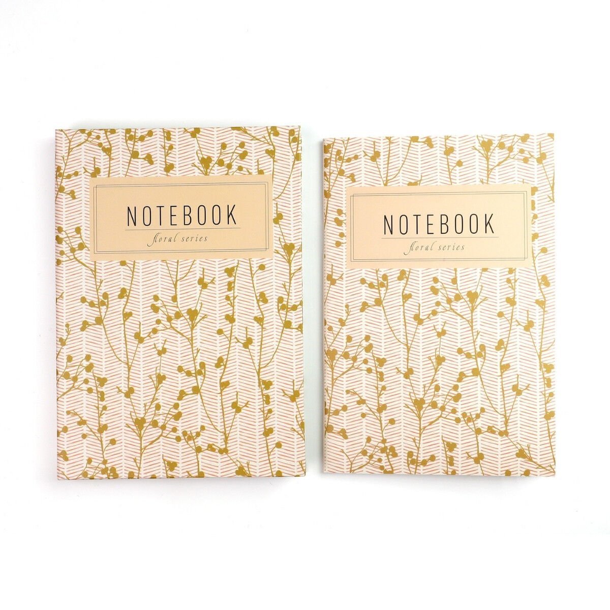 Yıldız Floral Seri İkili Defter Sert Kapak 14x20cm No: 04