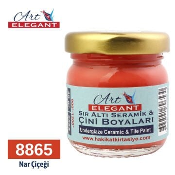 Art Elegant Seramik Ve Çini Boya 40gr 8865 Nar Çiçeği