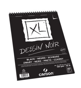 Canson Dessin Noir Siyah Eskiz Defter A4 150gr 40yp