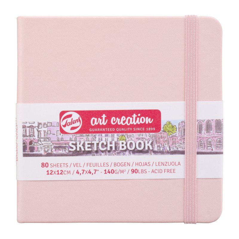 Talens Art Creation Eskiz Bloğu Sert Kapak 140gr 12x12cm Pembe 80yp