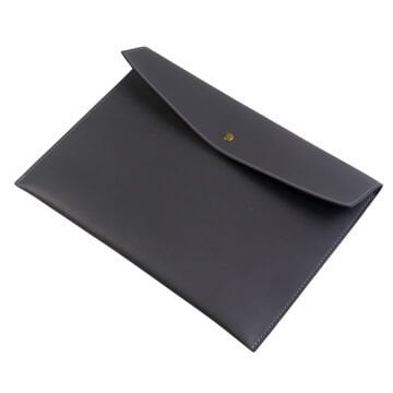 Art Elegant Suni Deri Zarf Dosya A4 Gri