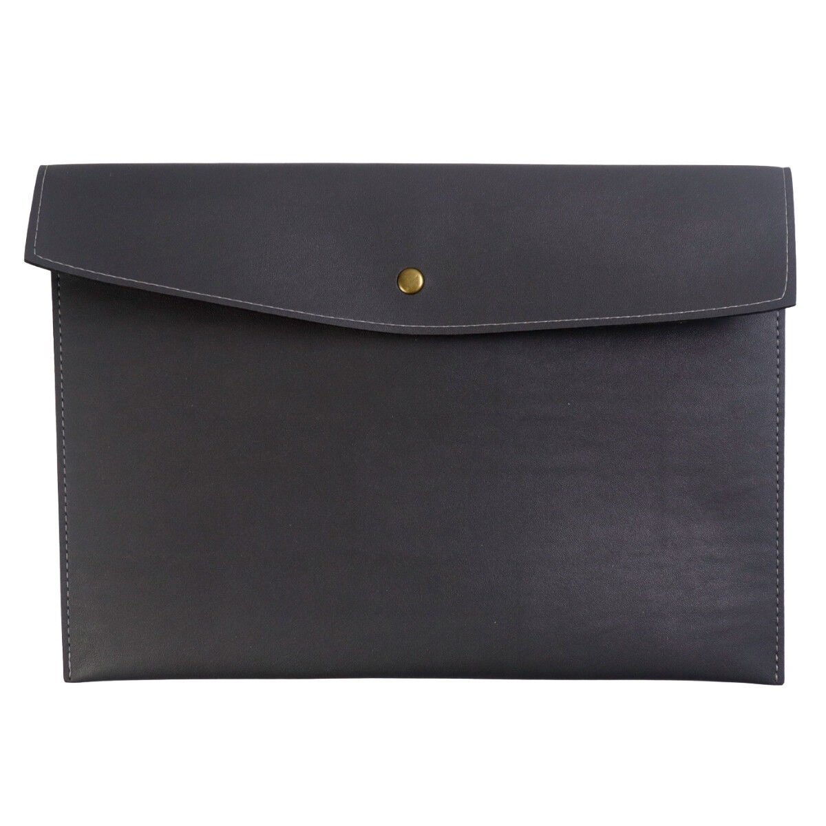 Art Elegant Suni Deri Zarf Dosya A4 Gri