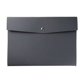 Art Elegant Suni Deri Zarf Dosya A4 Gri