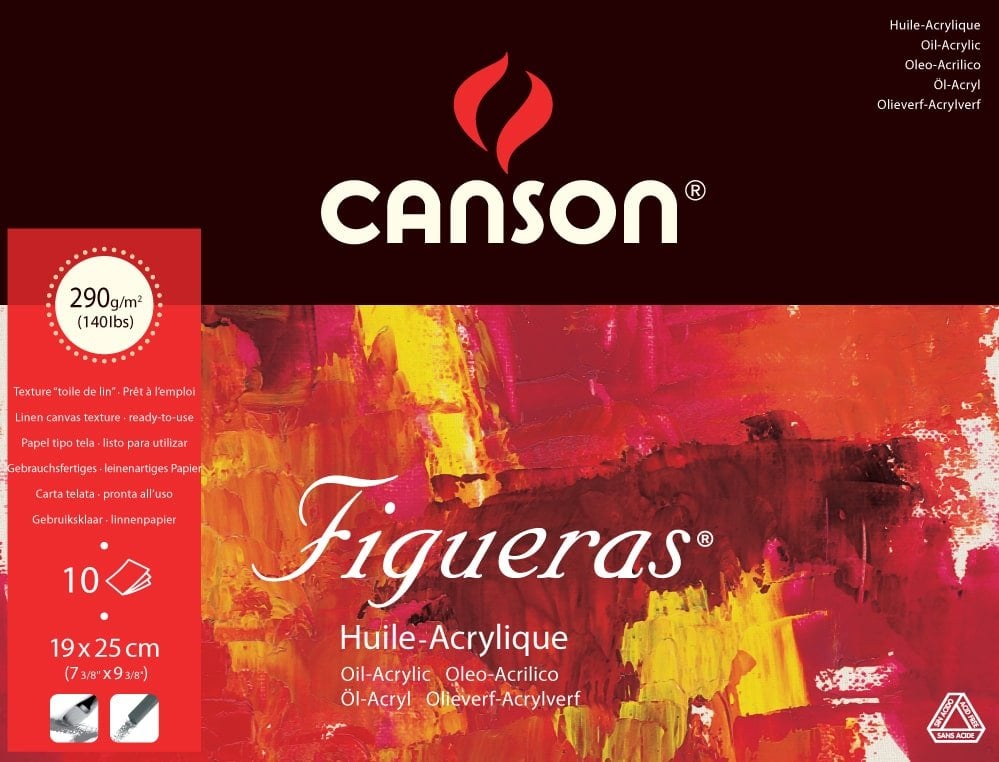 Canson Figueras Yapışkanlı Blok 19x25cm 290gr 10yp