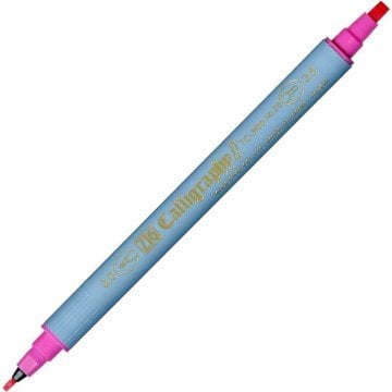 Zig Kaligrafi Kalemi Çift Uçlu 2mm + 3.5mm Tc-3100 025 Pembe
