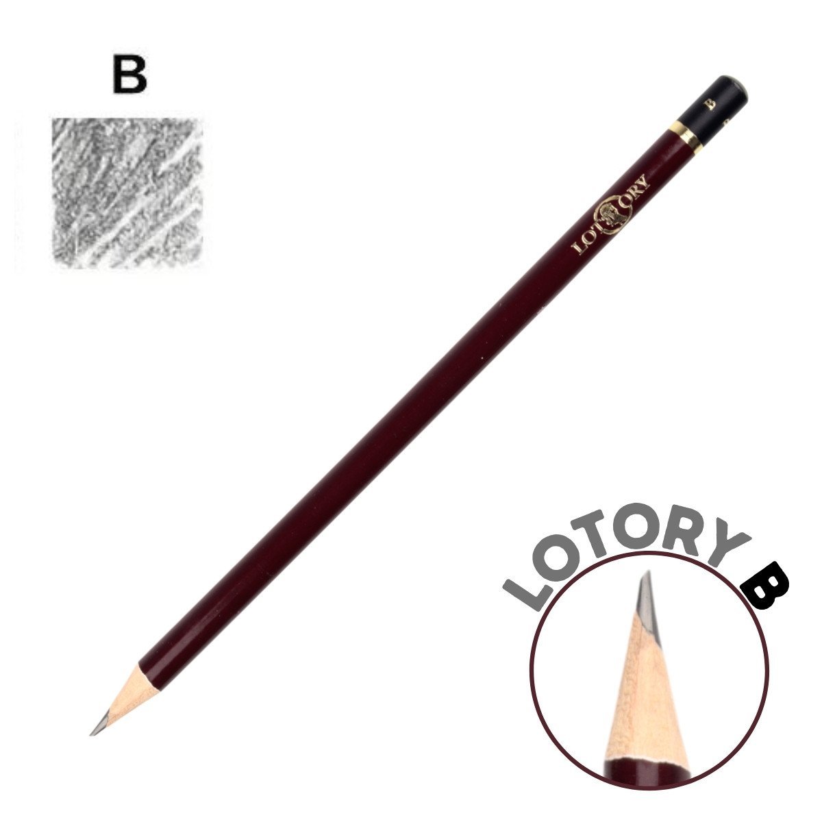 Lotory 6812 Dereceli Eskiz Çizim Kalemi B