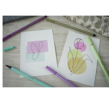 Stabilo Pen 68 Kalın Uçlu Keçeli Kalem 25 Pastel Turuncu