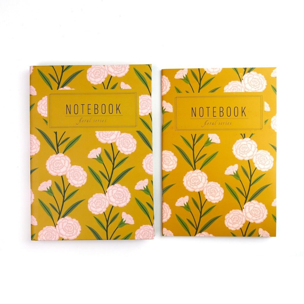 Yıldız Floral Seri İkili Defter Sert Kapak 14x20cm No: 09