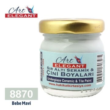 Art Elegant Seramik Ve Çini Boya 40gr 8870 Bebe Mavi