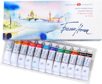 St Petersburg White Nights 10ml x 12li Tüp Sulu Boya