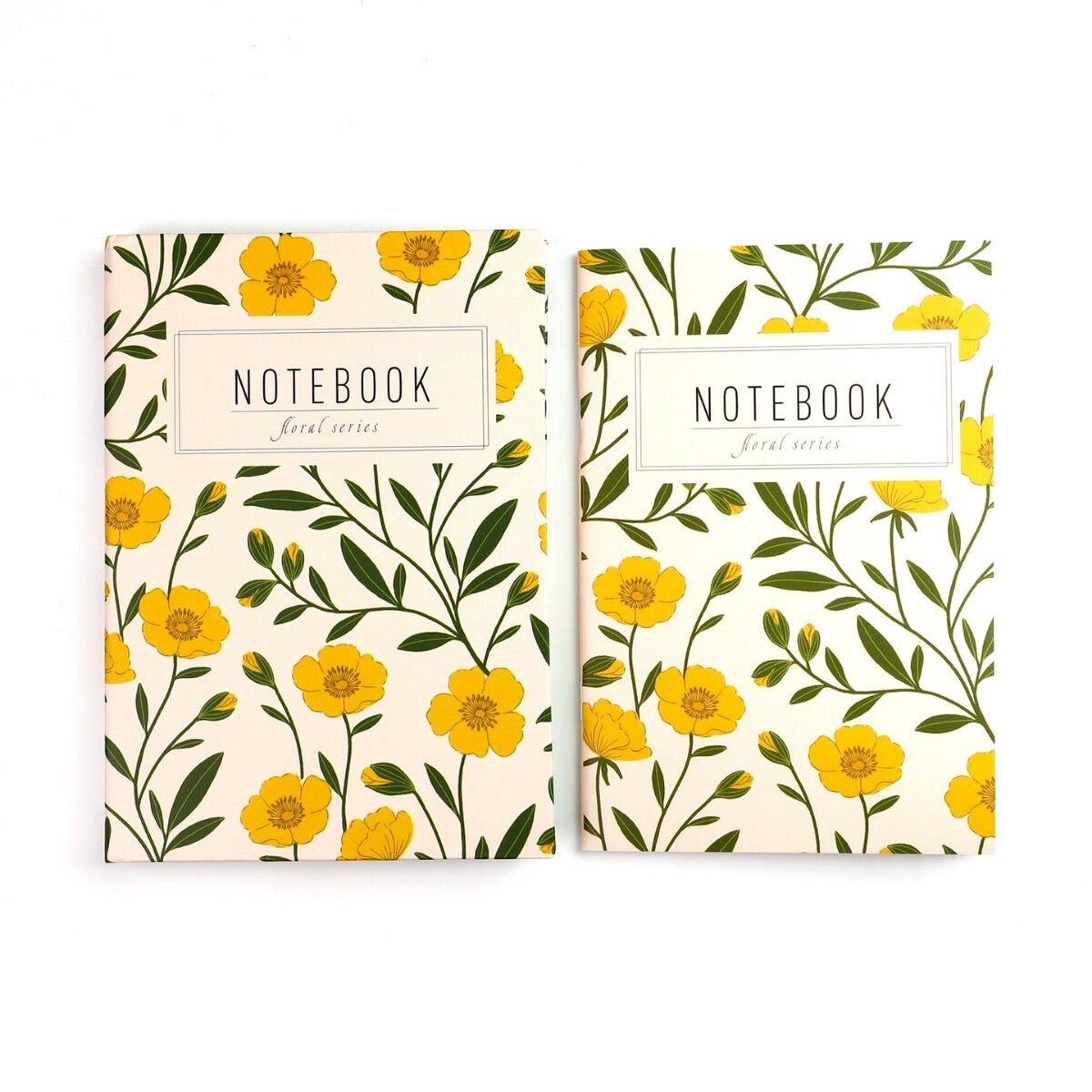 Yıldız Floral Seri İkili Defter Sert Kapak 14x20cm No: 10