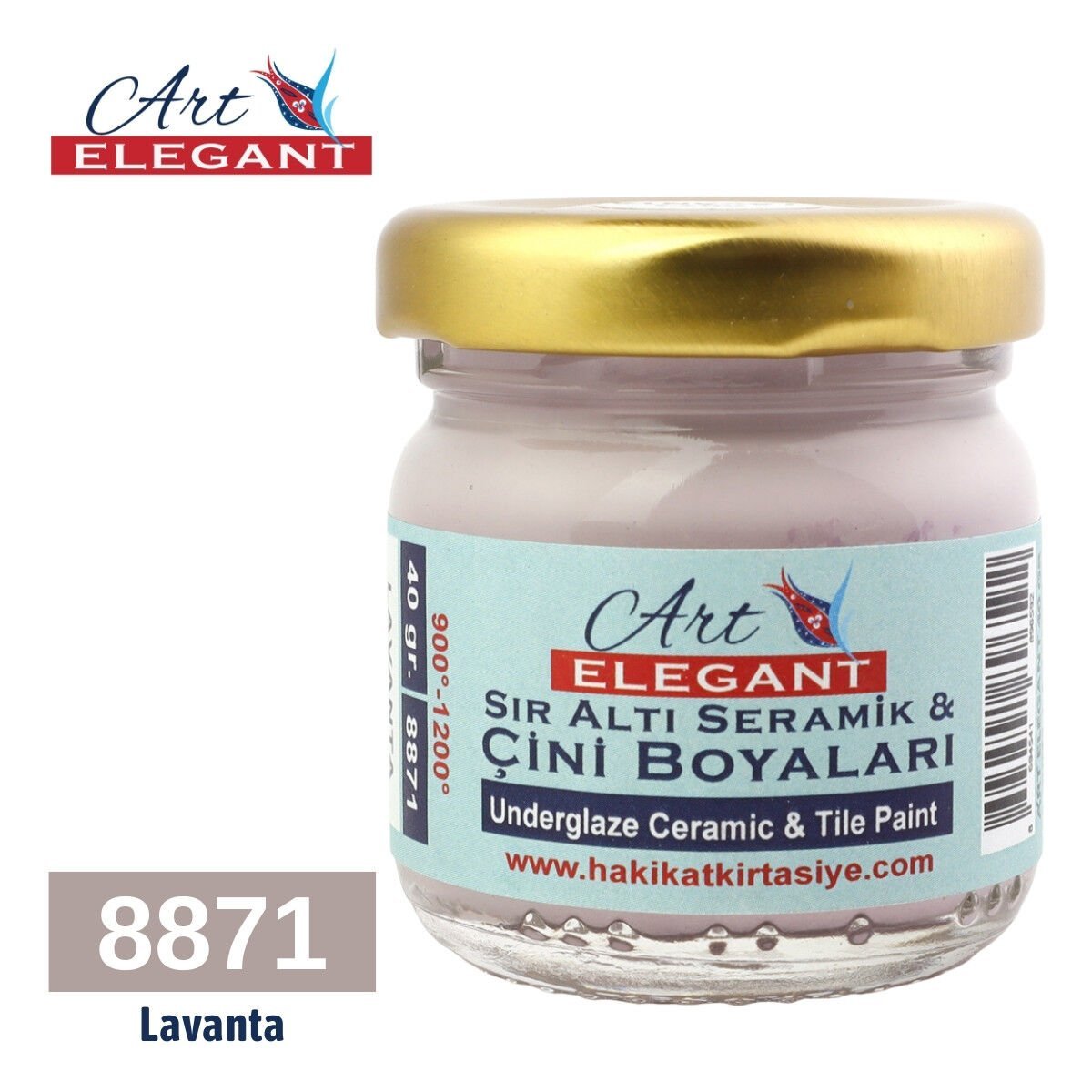Art Elegant Seramik Ve Çini Boya 40gr 8871 Lavanta