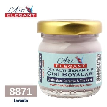 Art Elegant Seramik Ve Çini Boya 40gr 8871 Lavanta