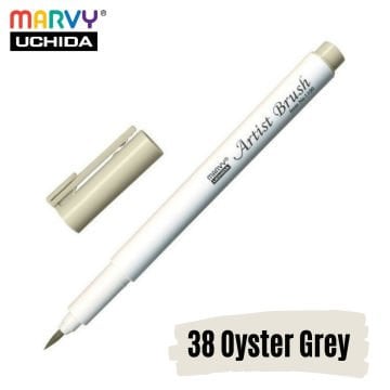 Marvy Artist Brush Pen 1100 Firça Uçlu Kalem 38 Oyster Grey
