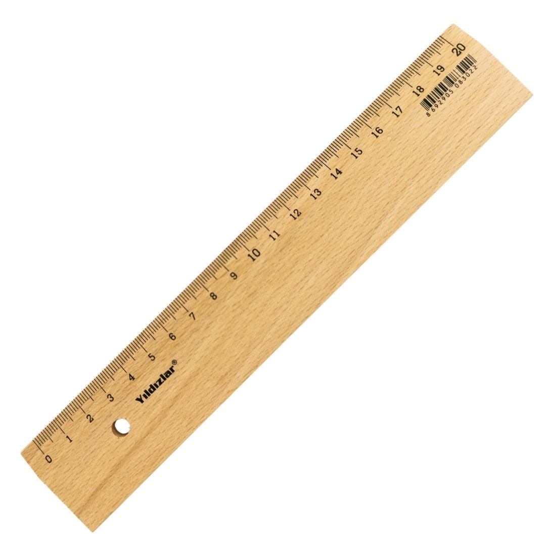 Yıldızlar Tahta Cetvel 20cm