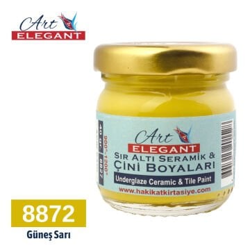 Art Elegant Seramik Ve Çini Boya 40gr 8872 Güneş Sarı