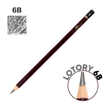 Lotory 6812 Dereceli Eskiz Çizim Kalemi 6B
