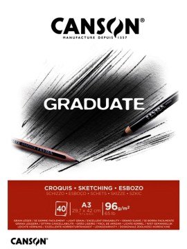 Canson Graduate Croquis Eskiz Defter A3 96gr 40yp
