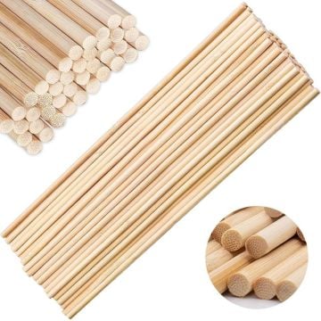 Art Elegant Bambu Çıta Yuvarlak 5mm 100cm 10lu