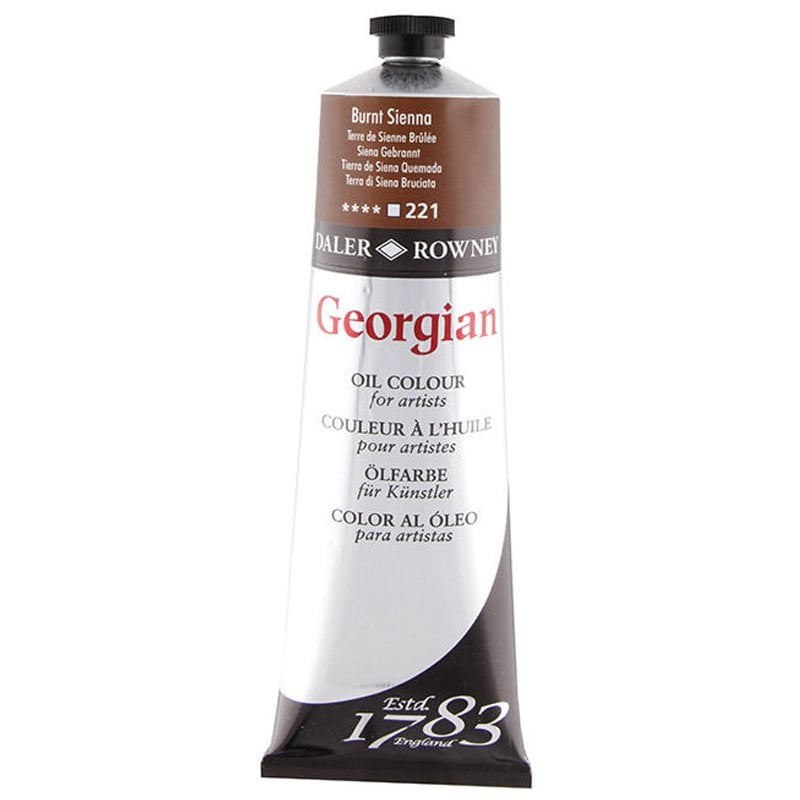 Daler Rowney Georgian Yağlı Boya 225ml 221 Burnt Sienna